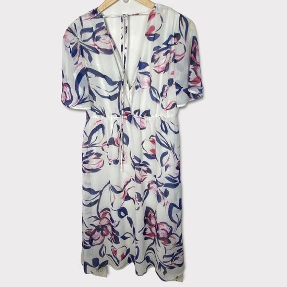 NWT Show Me Your Mumu Floral Mini Dress Bohemian White Pink Blue New Tags Boho M - Picture 2 of 7